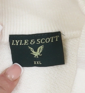 Mens UK Size XL Lyle & Scott White Pullover Sweatshirt