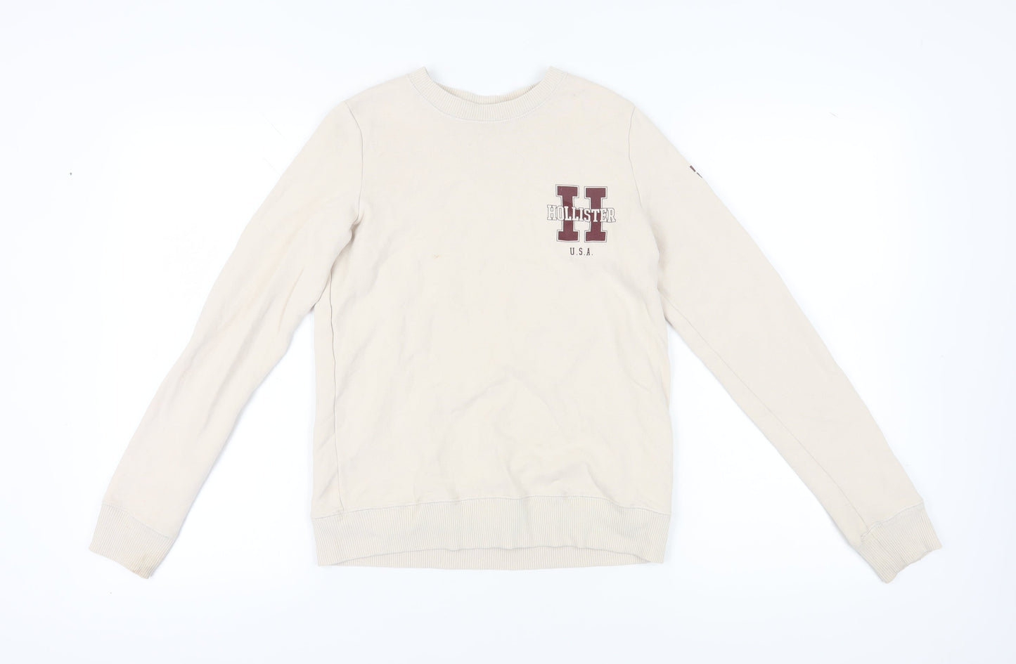 Hollister Women's Beige XS Pullover Sweatshirt