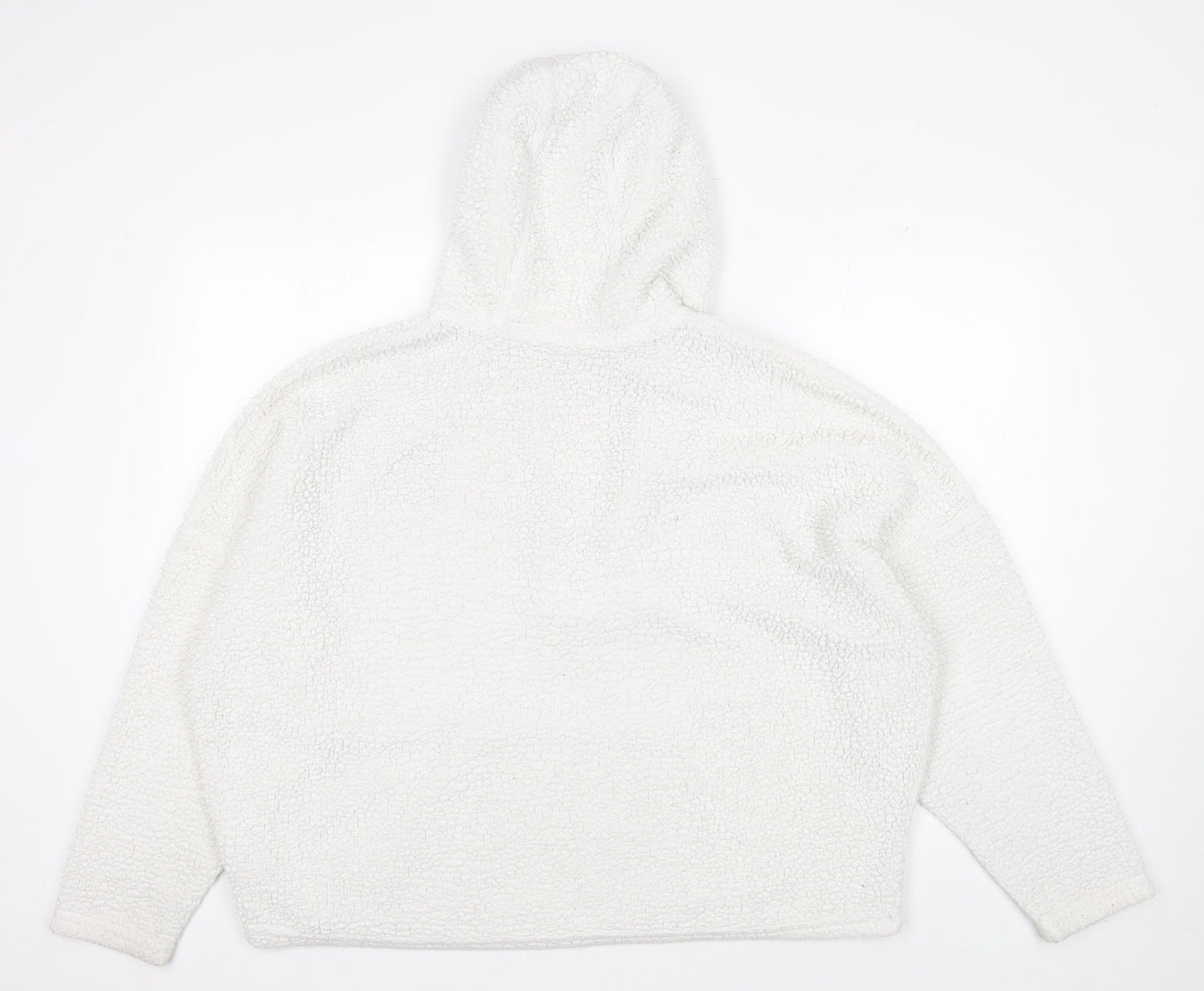 Ellesse Women's White Fleece Hoodie UK 14 - New