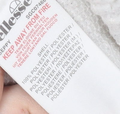 Ellesse Women's White Fleece Hoodie UK 14 - New