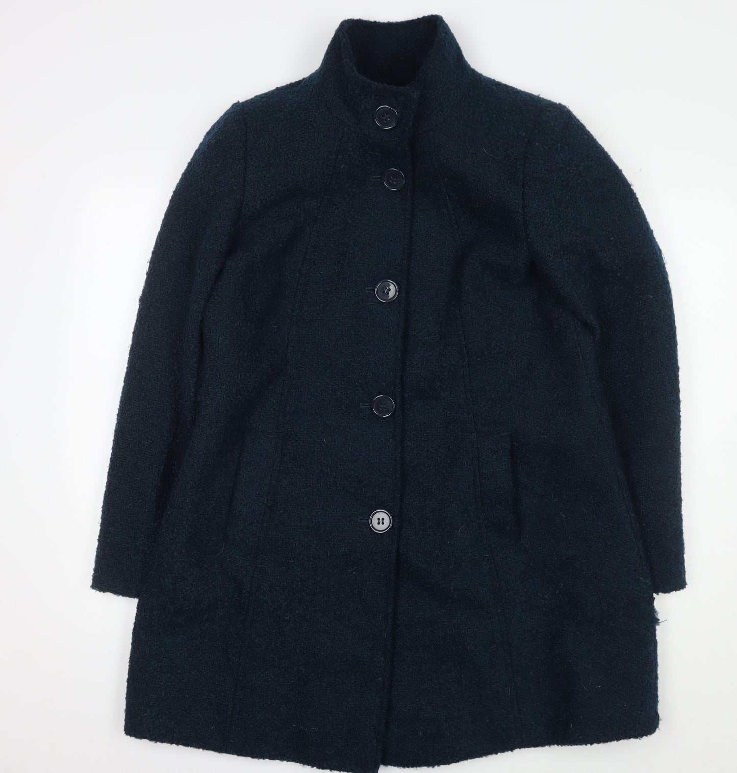 Womens UK Size 14 Debenhams Blue Overcoat