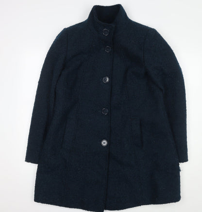 Womens UK Size 14 Debenhams Blue Overcoat