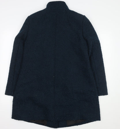 Womens UK Size 14 Debenhams Blue Overcoat