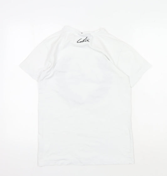 The Couture Club Men's XS White Graphic Print T-Shirt