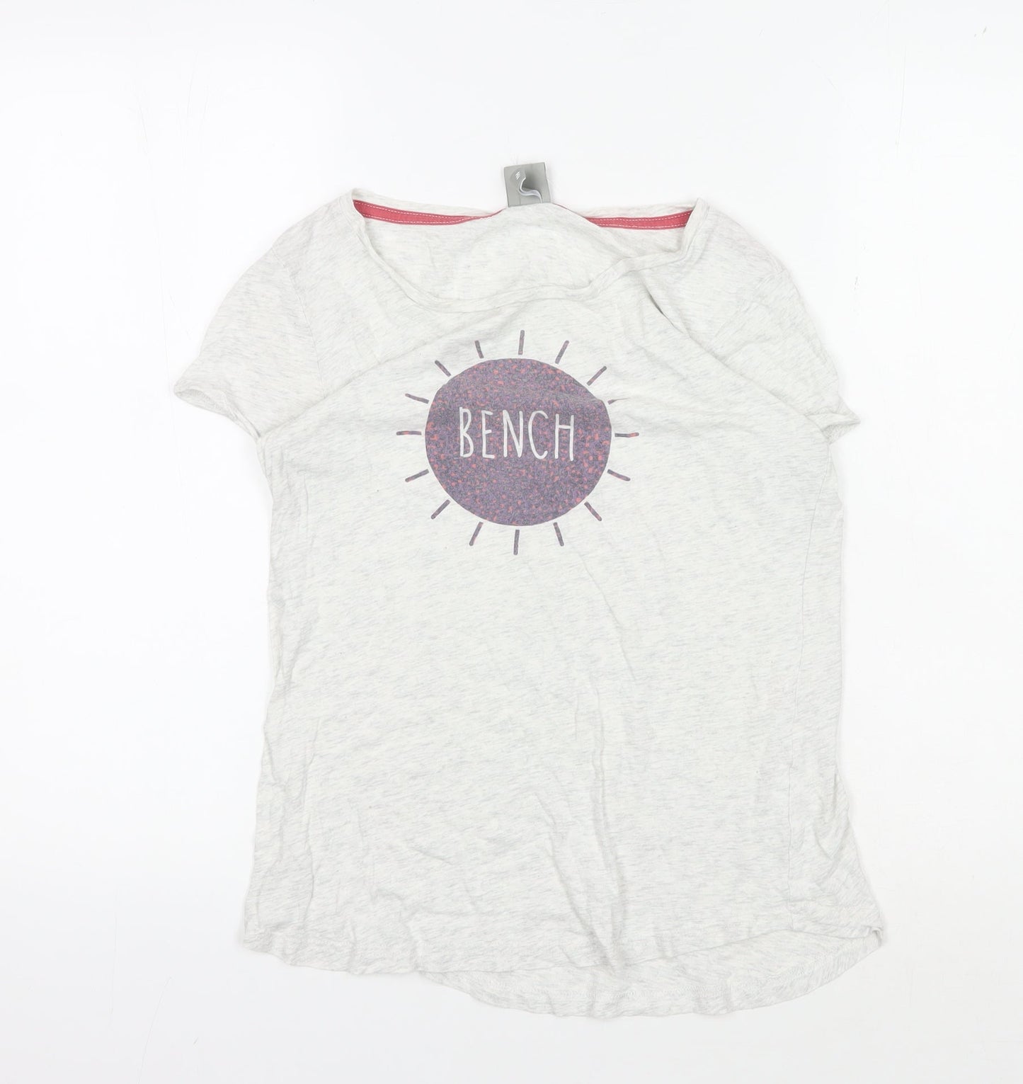 Womens UK Size S Bench White Basic T-Shirt