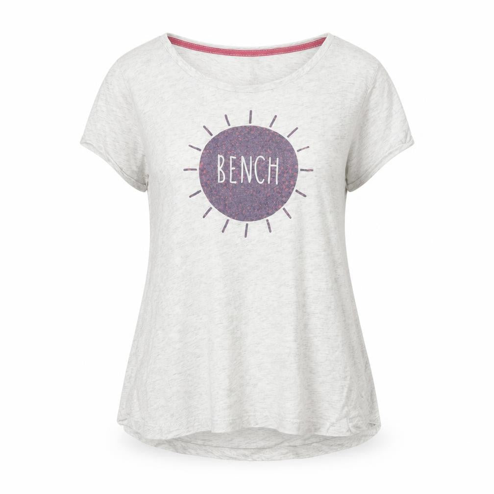 Womens UK Size S Bench White Basic T-Shirt