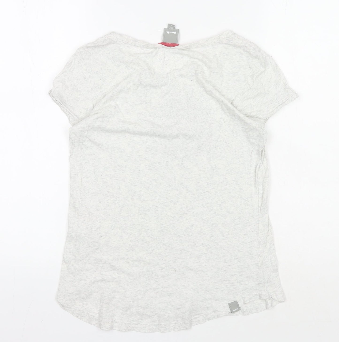 Womens UK Size S Bench White Basic T-Shirt