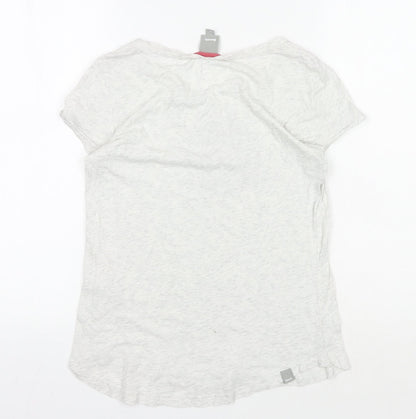 Womens UK Size S Bench White Basic T-Shirt