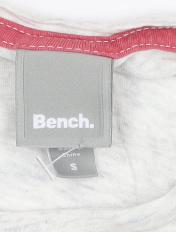 Womens UK Size S Bench White Basic T-Shirt