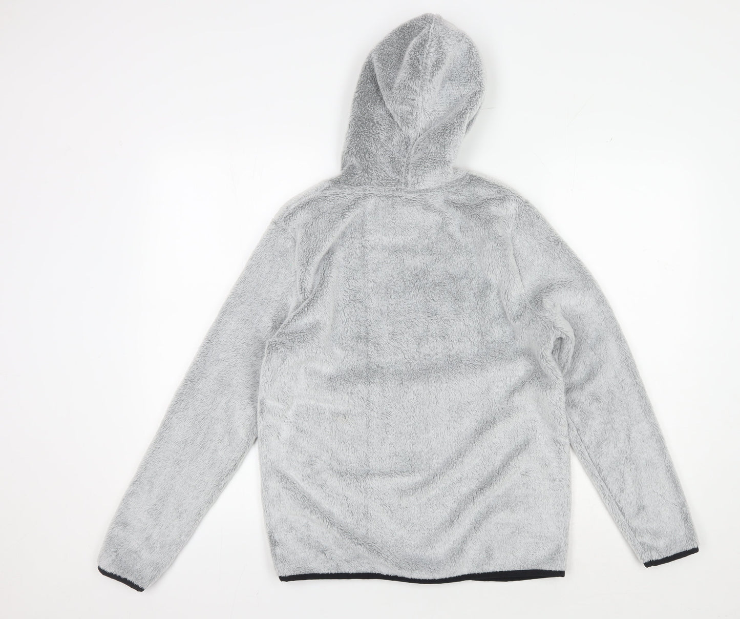 Crane Women's Grey Fleece Pullover Hoodie Size 8