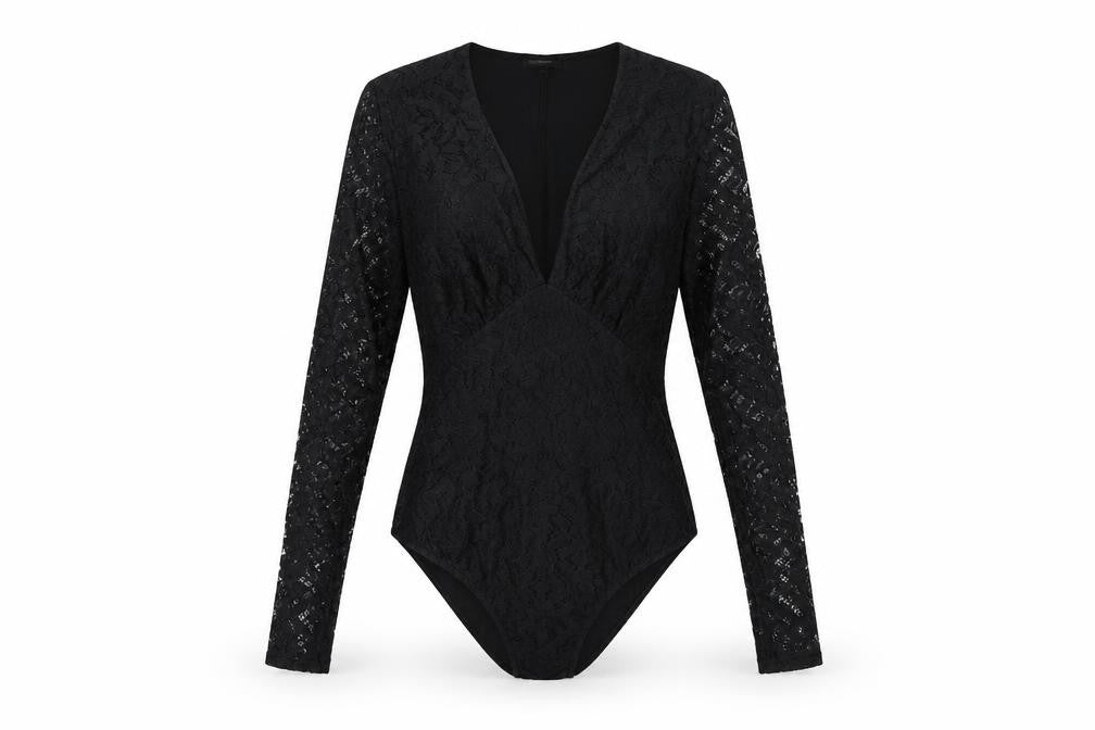 Womens UK Size 10 River Island Black Wrap Blouse