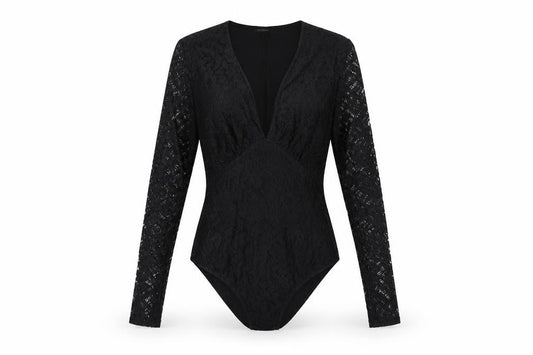 Womens UK Size 10 River Island Black Wrap Blouse