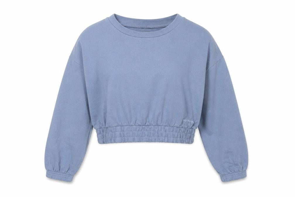 Womens UK Size 6 Boux Avenue Blue Cropped T-Shirt