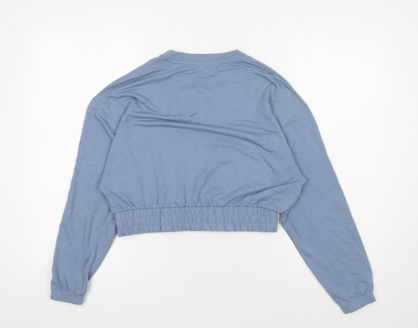 Womens UK Size 6 Boux Avenue Blue Cropped T-Shirt