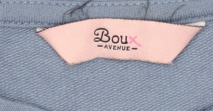 Womens UK Size 6 Boux Avenue Blue Cropped T-Shirt