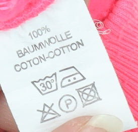 Abercrombie Girls Pink Hoodie 2 Years Full Zip Logo Fleece