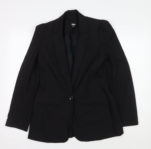 ASOS Women's Black Blazer UK 12, Business, Classic Fit