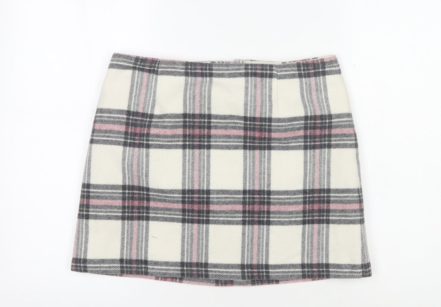 New Look Women's Plaid Short Skirt, Size 12