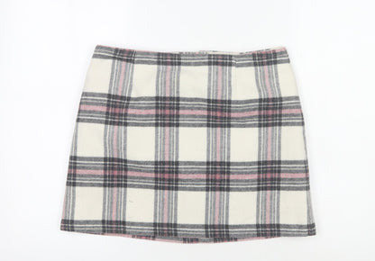 New Look Women's Plaid Short Skirt, Size 12