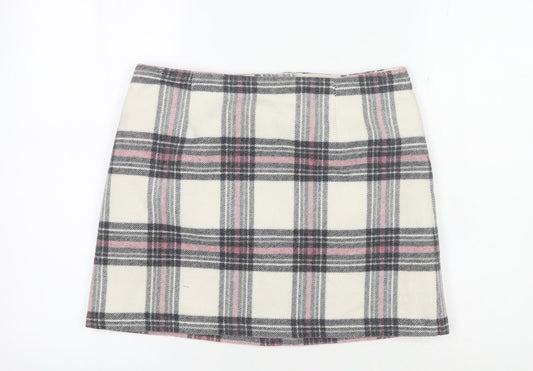 New Look Women's Plaid Short Skirt, Size 12