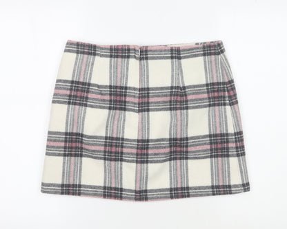 New Look Women's Plaid Short Skirt, Size 12