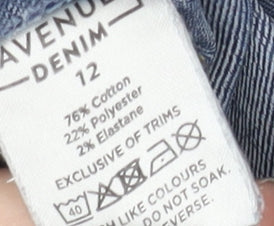 Avenue Denim Women's Blue Skinny Jeans Size 12