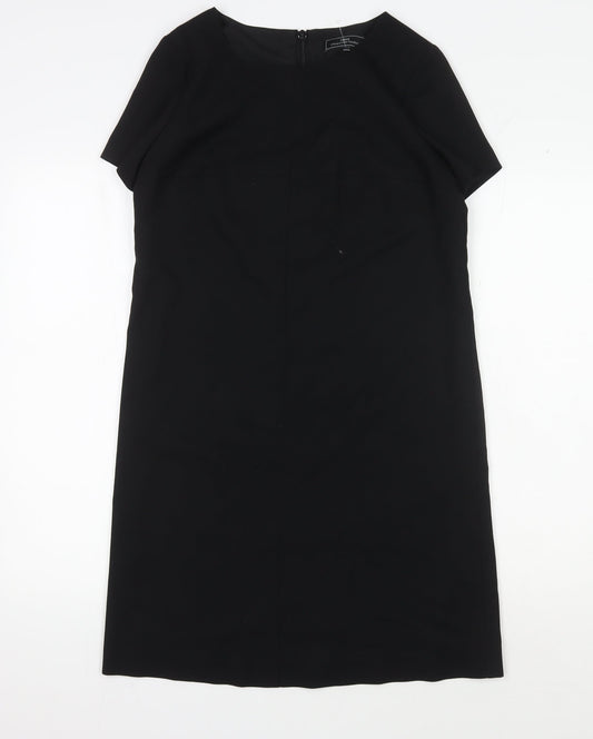 Next Women Black Knee Length Sheath Dress Size 6
