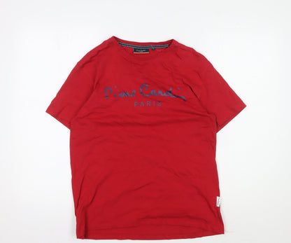 Pierre Cardin Men's Red M Crew Neck T-Shirt