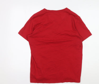 Pierre Cardin Men's Red M Crew Neck T-Shirt
