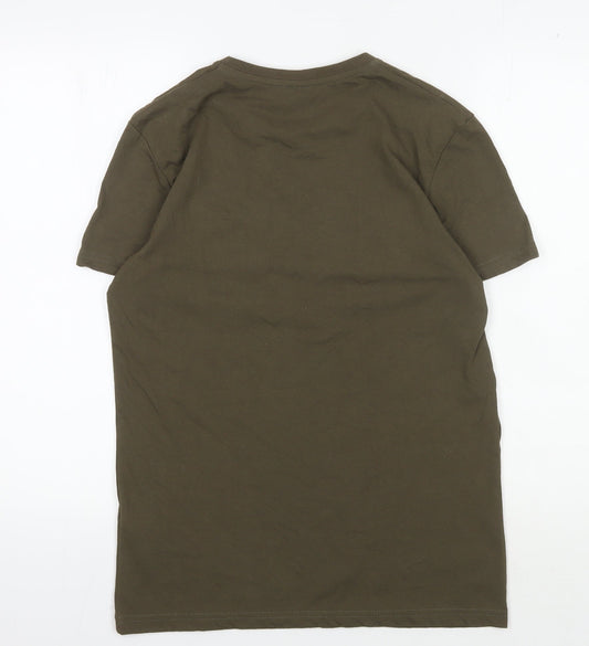 Marvel Men's Green M T-Shirt, Short Sleeve, Comic Print