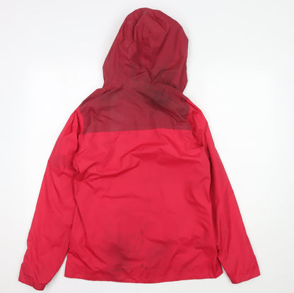 Unisex Adults UK Size M DECATHLON Red Rain Coat