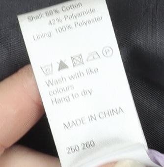 John Lewis Women Black Coat Size 14 Button Closure