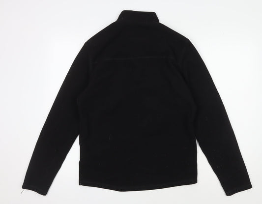 Decathlon Unisex Black Fleece Zip Sweatshirt Size L