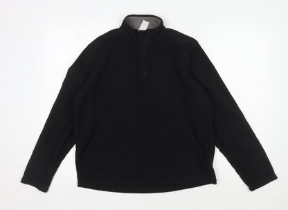 Mens UK Size M DECATHLON Black Pullover Sweatshirt