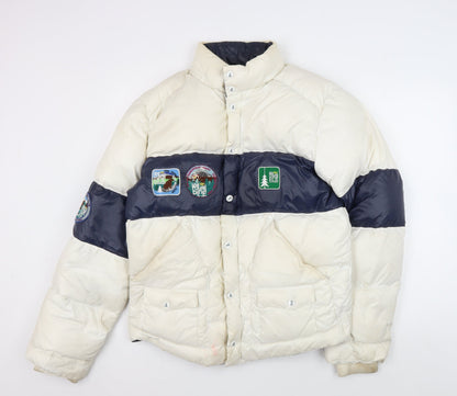 Mens UK Size XL The Royal Pine Club Ivory Puffer Jacket
