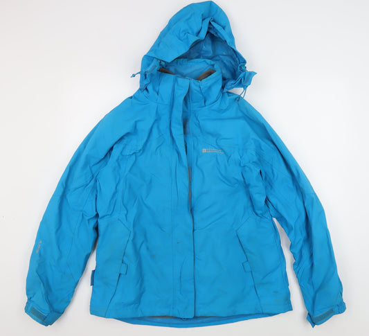 Unisex Adults UK Size 14 Plus Mountain Warehouse Blue Hooded