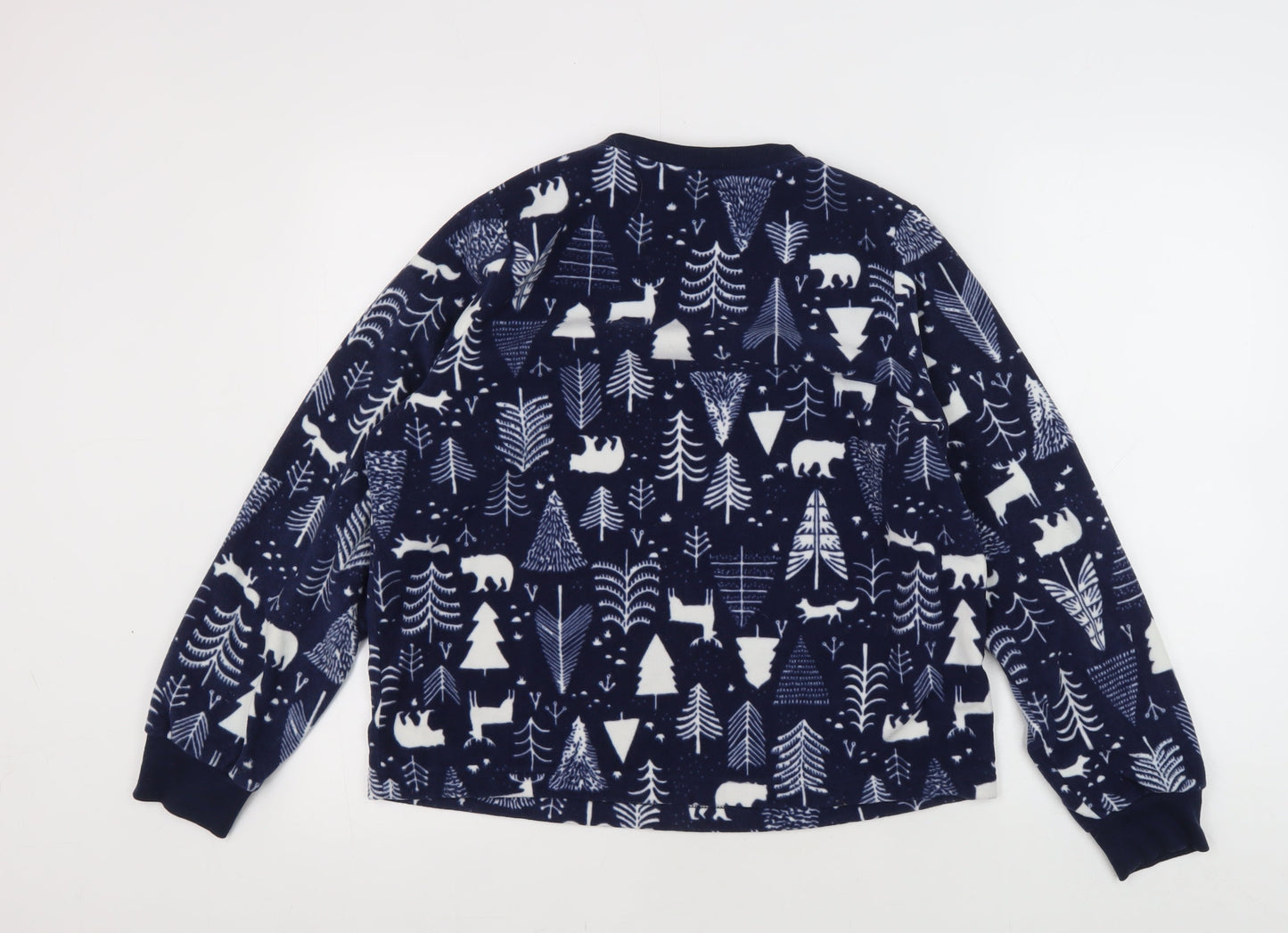 Old Navy Women's Blue Fleece Pyjama Top, Size M