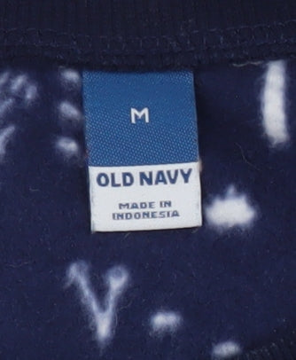 Old Navy Women's Blue Fleece Pyjama Top, Size M