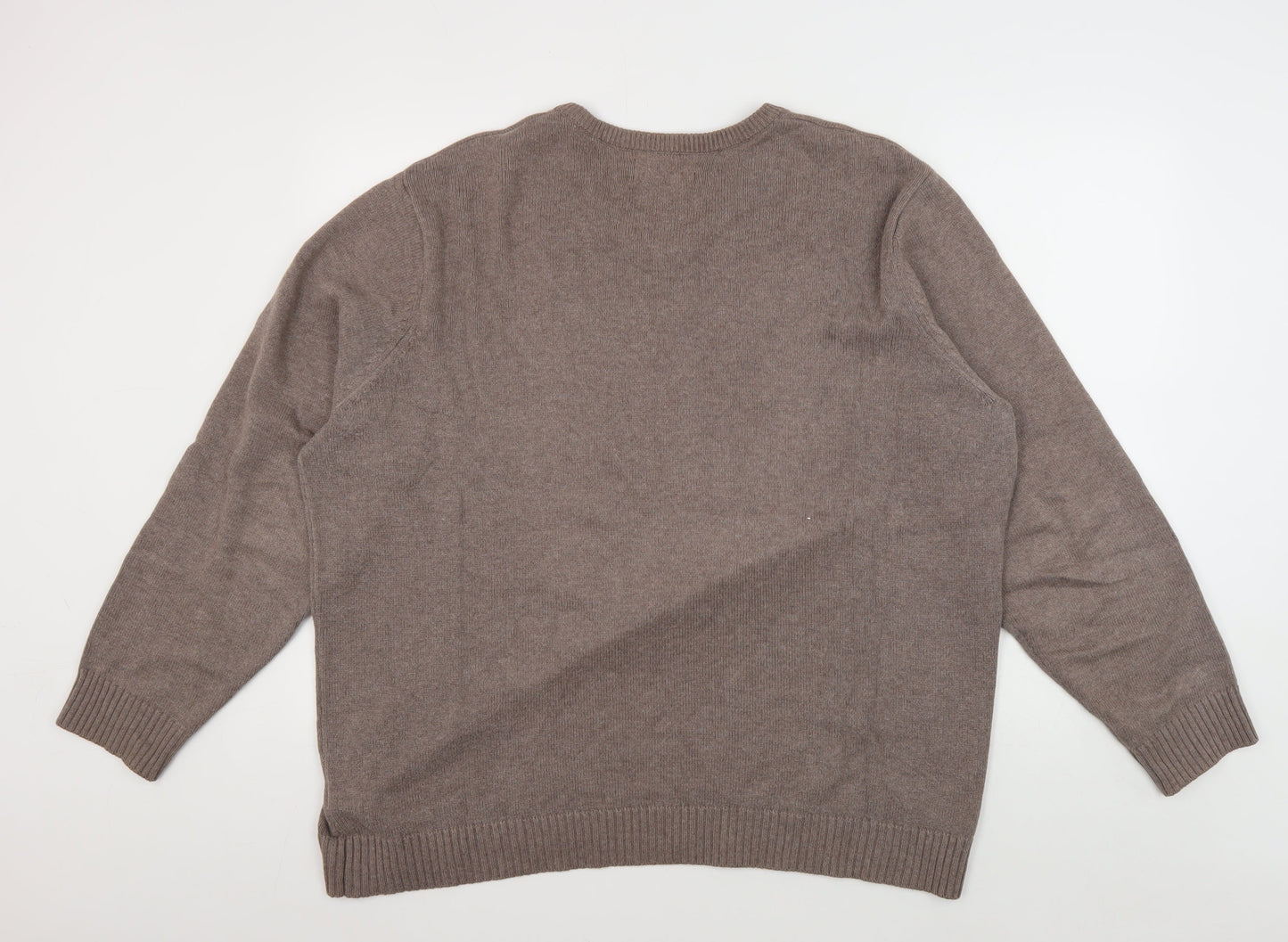 Maine New England Men's Brown XL V-Neck Pullover