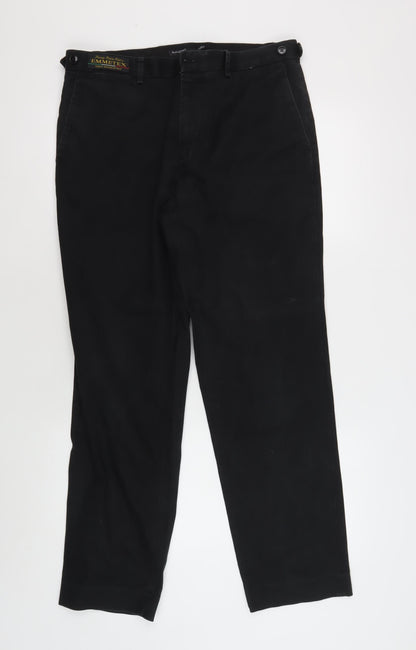 Marks and Spencer Men's Black Slim Trousers