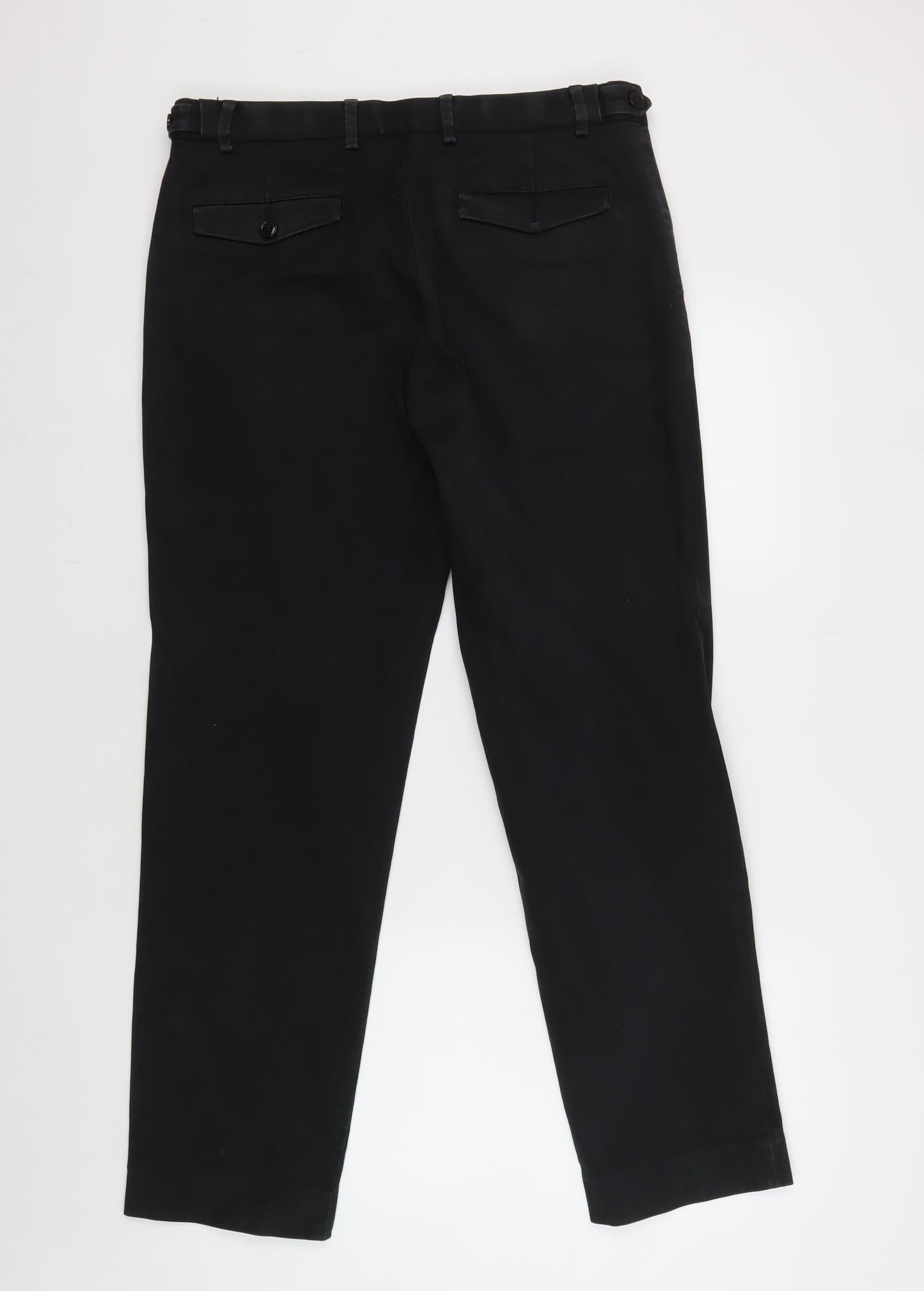 Marks and Spencer Men's Black Slim Trousers