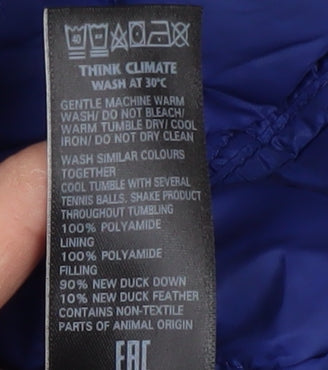 Womens UK Size 6 Marks and Spencer Blue Puffer Jacket