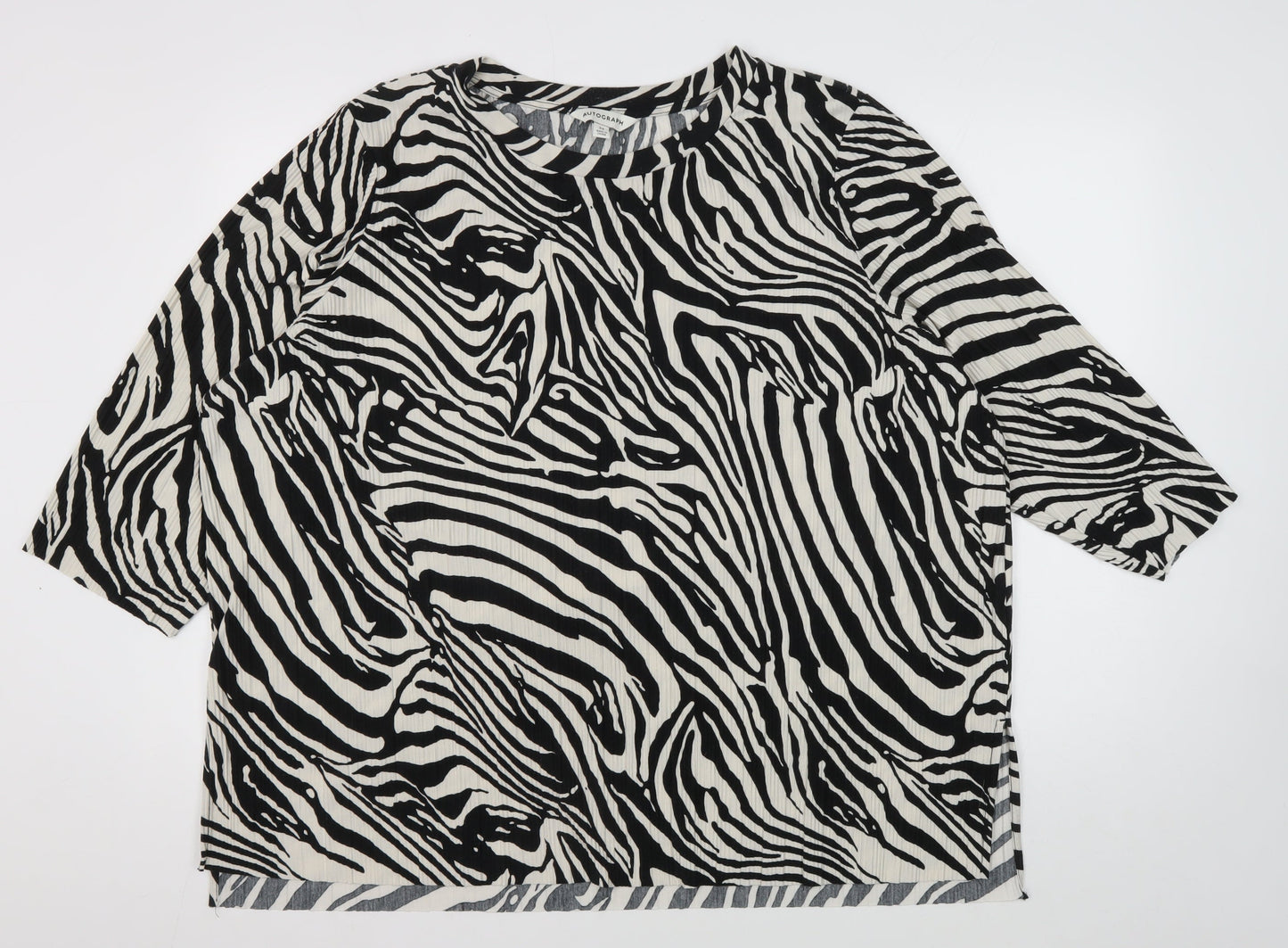 Womens UK Size 24 Marks and Spencer Black  Blouse