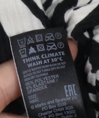 Womens UK Size 24 Marks and Spencer Black  Blouse