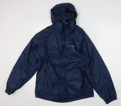 Mens UK Size M Regatta Blue Windbreaker Coat