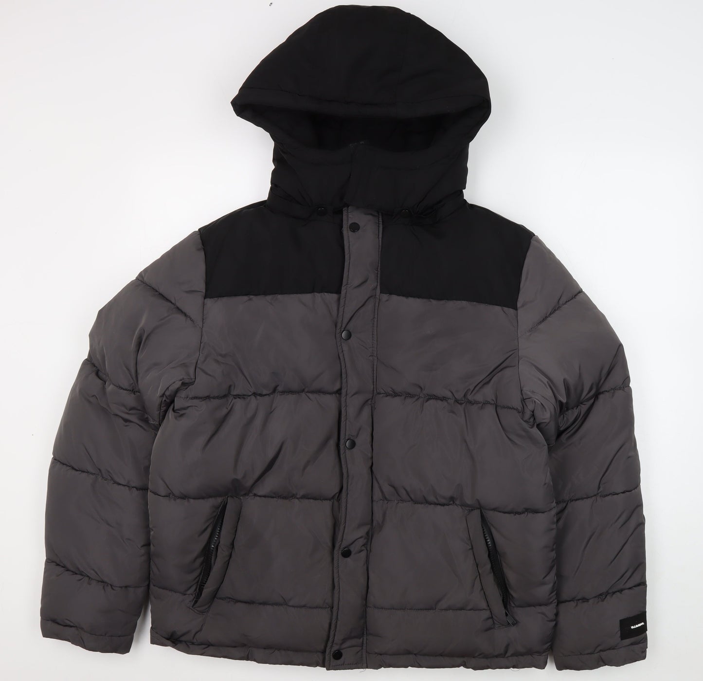 ASOS Design Men's Grey Puffer Jacket Small