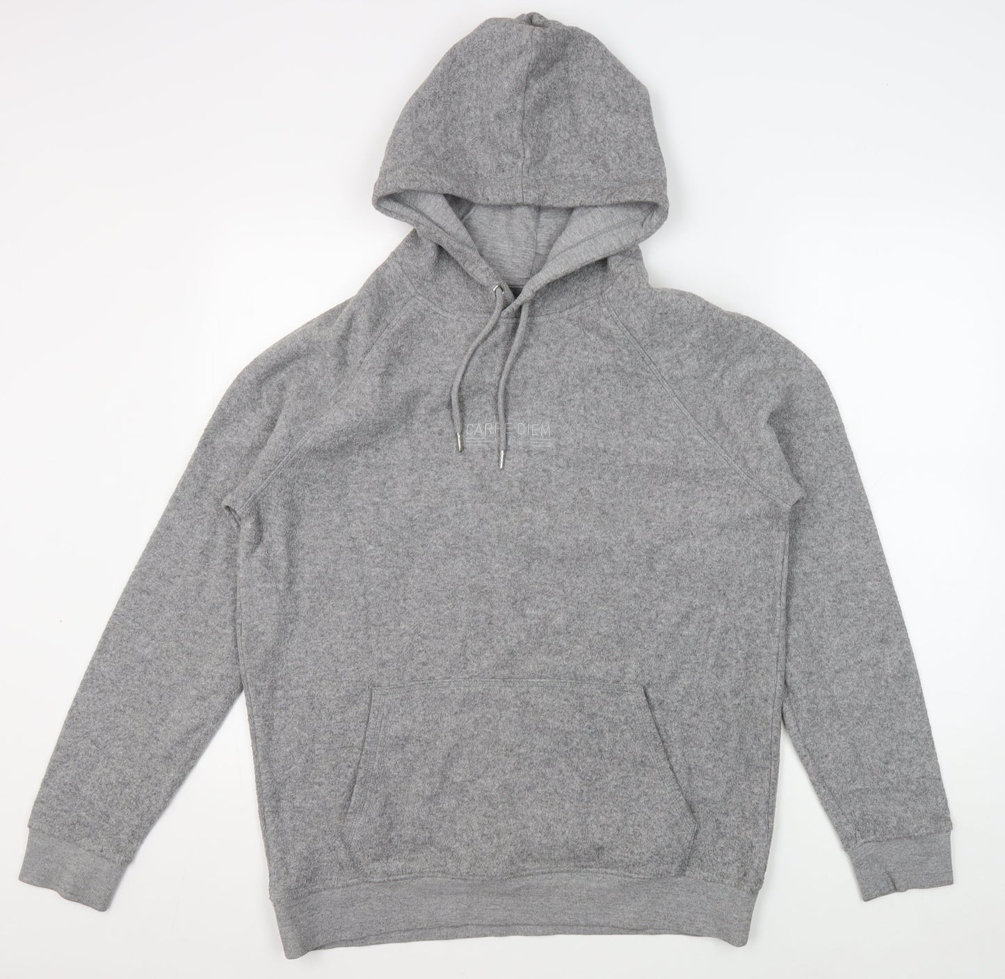 Mens UK Size M River Island Grey Pullover Hoodie