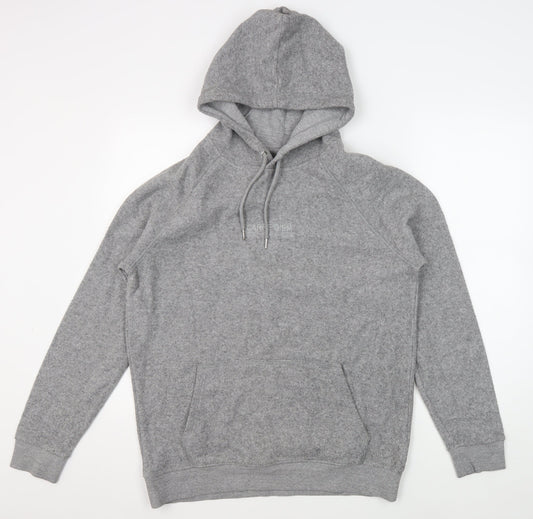 Mens UK Size M River Island Grey Pullover Hoodie