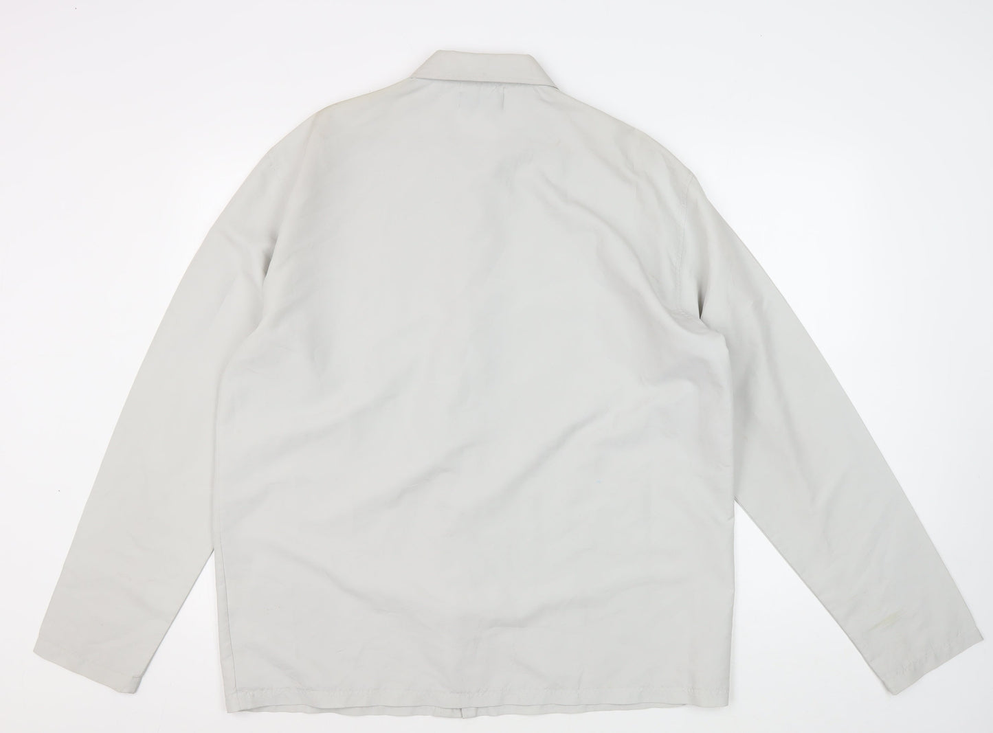 Men's Beige XL Button-Up Shirt - Contemporary Style