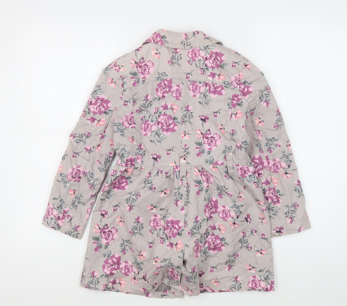bluezoo Girls Multicoloured Floral Cotton Coat 4 Years